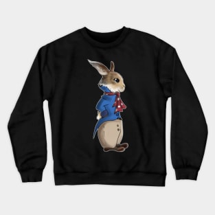 Digital Illustration of Peter Rabbit 04/04/23 - Storybook inspired art and designs Crewneck Sweatshirt